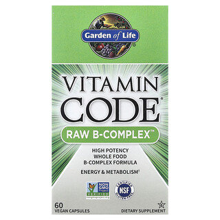 Garden of Life, Vitamin Code®, RAW B-Complex™, 60 Vegan Capsules