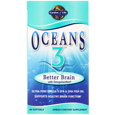 

Garden of Life Oceans 3 Better Brain with OmegaXanthin 90 Softgels