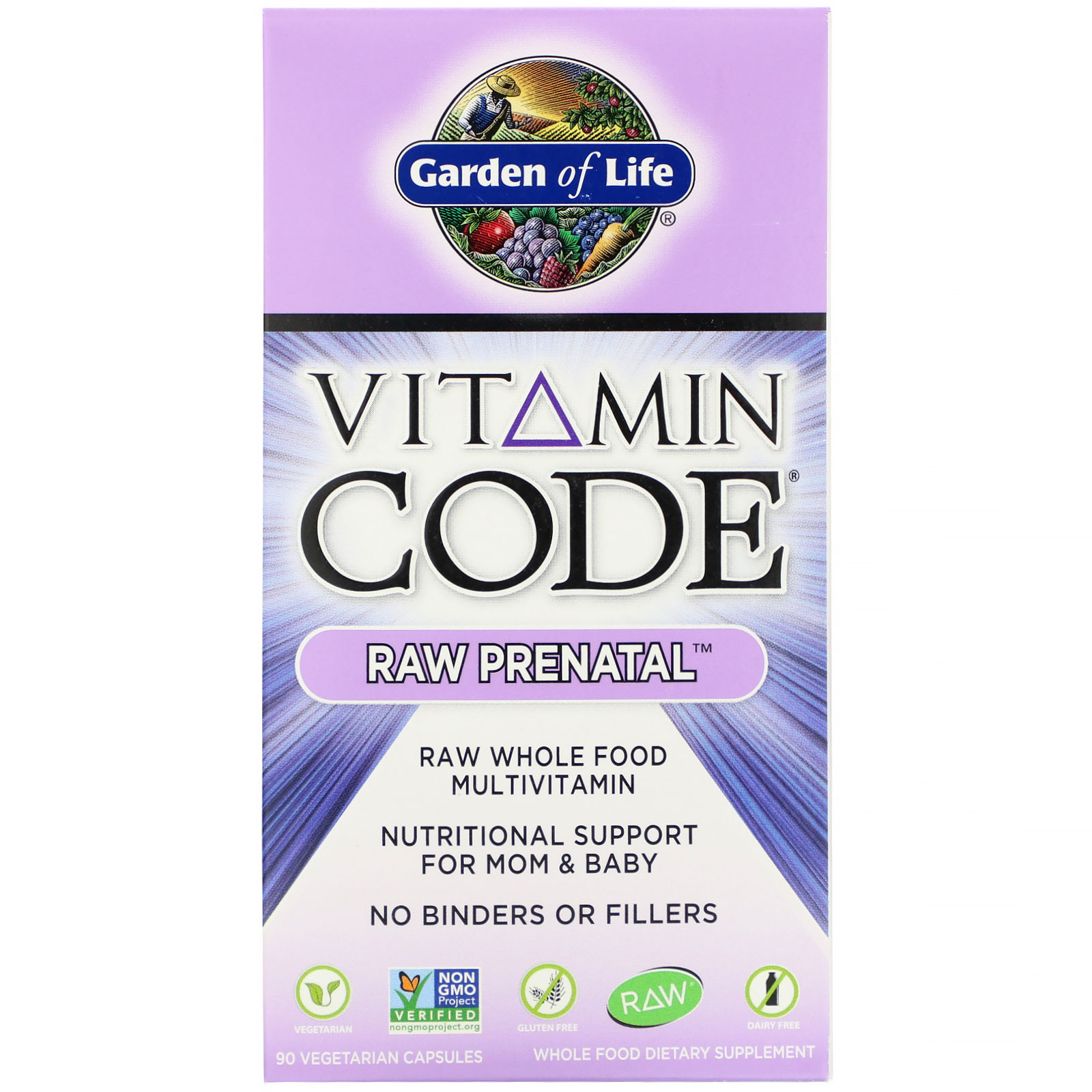 Garden Of Life Vitamin Code Raw Prenatal 90 Vegetarian Capsules