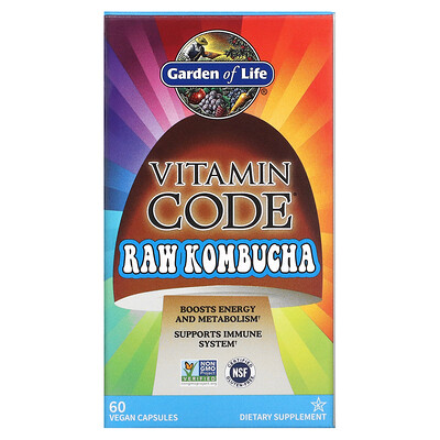 

Garden of Life Vitamin Code RAW Kombucha 60 Vegan Capsules