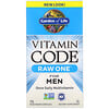 Garden of Life, Vitamin Code, RAW One, мультивитаминная добавка для мужчин (для приема 1 раз в день), 75 вегетарианских капсул