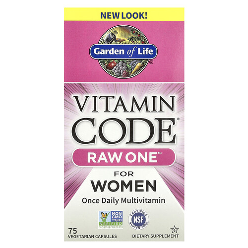 Garden Of Life Vitamin Code®, RAW One™, Once Daily Multivitamin For Women, 75 Vegetarian Capsules