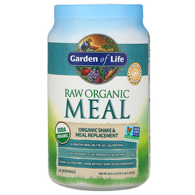 Garden of Life RAW Organic Meal, Shake & Meal Replacement, 2 lb 5 oz (1,038 g)