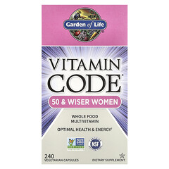 Vitamin Code®, цільнохарчові мультивітаміни для жінок від 50 років, 240 вегетаріанських капсул