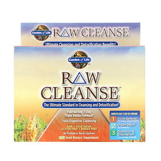 Garden of Life, RAW Cleanse, The Ultimate Standard in Cleansing and Detoxification, Programa de 3 Partes, Kit de 3 Passos
