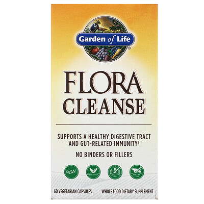 

Garden of Life Flora Cleanse, 60 Vegetarian Capsules