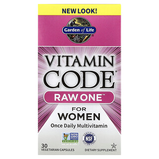 Garden of Life, Vitamin Code®, Raw One™ pentru femei, 30 de capsule vegetale