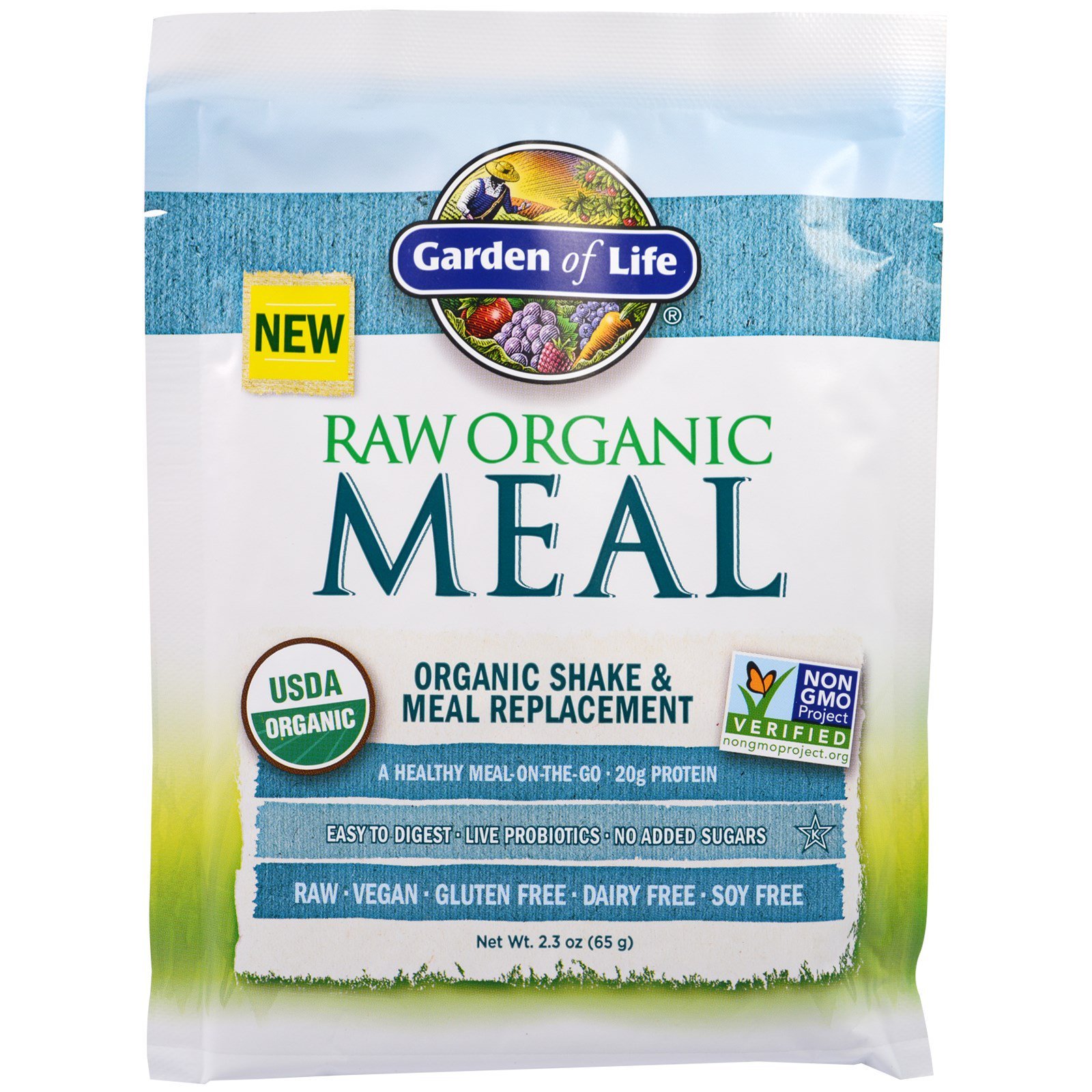 Garden Of Life RAW Meal Organic Shake Meal Replacement 10 Packets