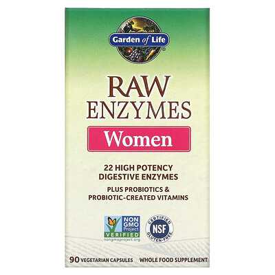 

Garden of Life RAW Enzymes Women 90 Vegetarian Capsules