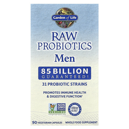 Garden Of Life RAW Probiotics, Men, 90 Vegetarian Capsules