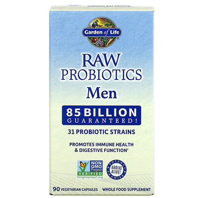 

Garden of Life RAW Probiotics Men 85 Billion Live Cultures 90 Vegetarian Capsules