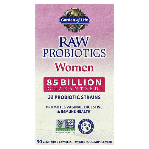 Garden of Life RAW Probiotics Women 85 Billion 90 Vegetarian Capsules