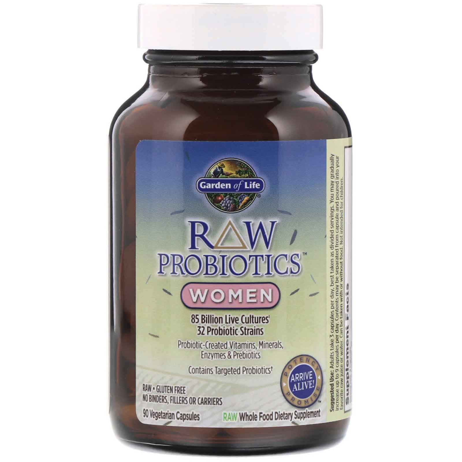 Garden Of Life Raw Probiotics Women 90 Vegetarian Capsules Iherb