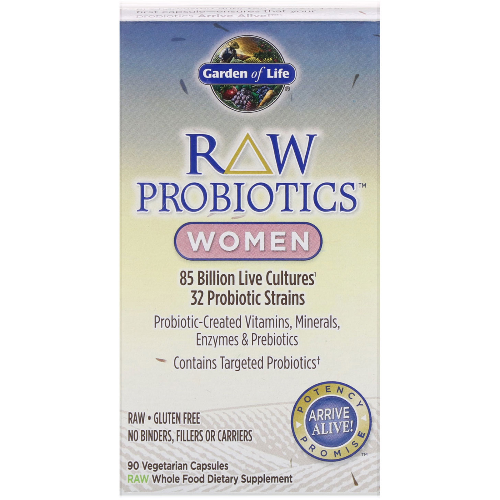 Garden Of Life Raw Probiotics Women 90 Vegetarian Capsules Iherb
