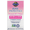 Garden of Life, RAW Probiotics วีแมน 50 & ไวเซอร์ มีจุลินทรีย์ 8.5 หมื่นล้านตัว บรรจุแคปซูลมังสวิรัติ 90 แคปซูล