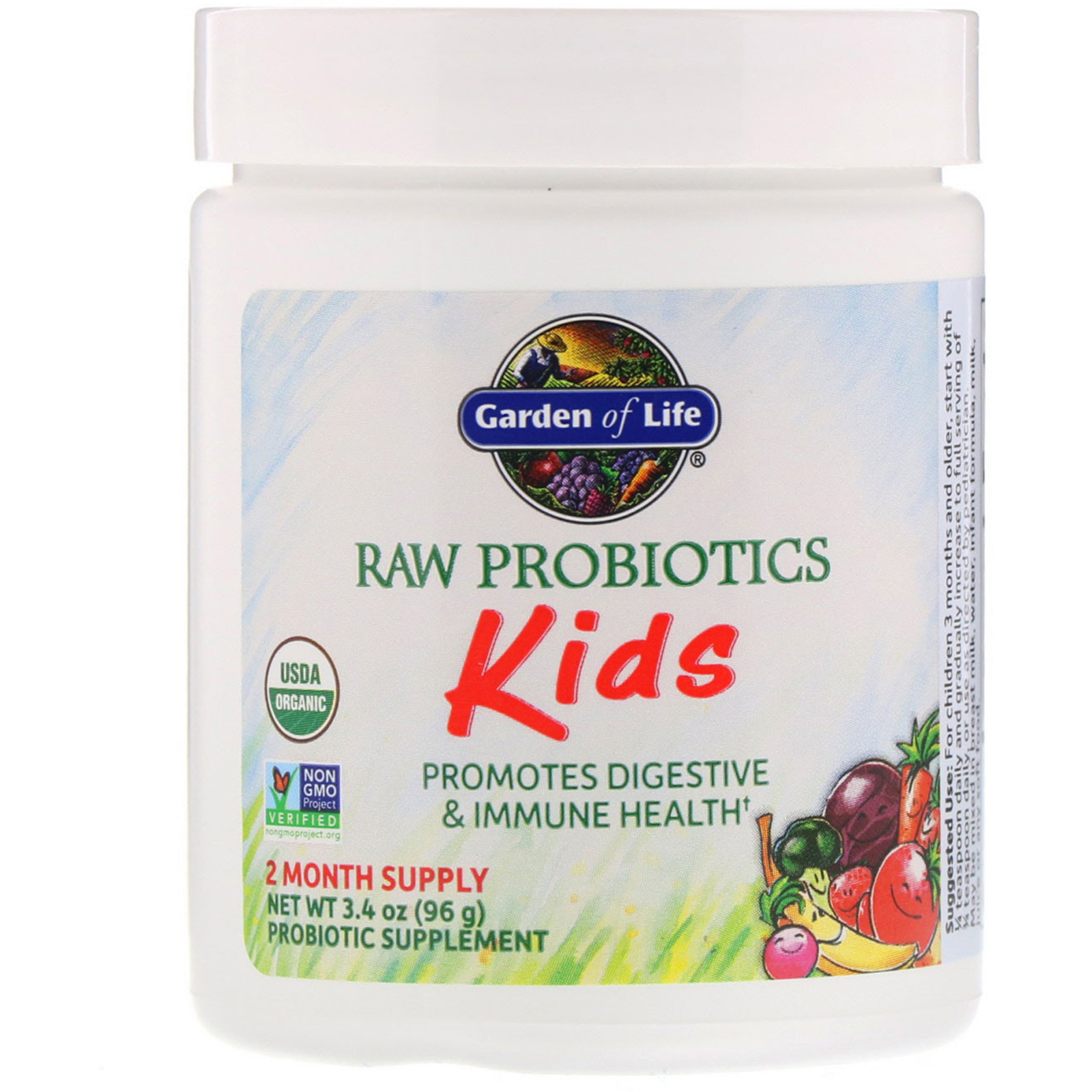 Garden Of Life Raw Probiotics Kids 3 4 Oz 96 G Iherb