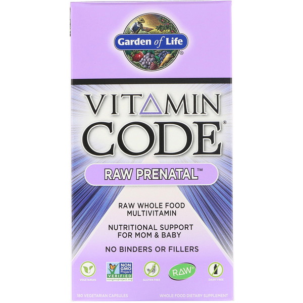 Garden Of Life Vitamin Code Raw Prenatal 180 Vegetarian