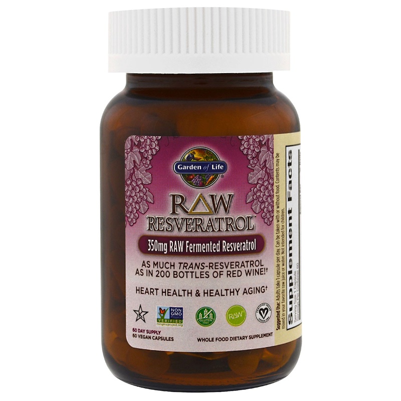 Garden of Life, RAW Resveratrol, 350 mg, 60 Veggie Caps - iHerb.com