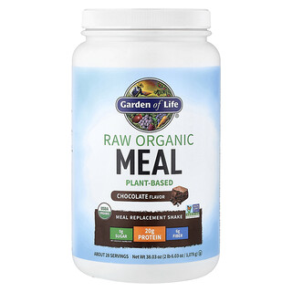 Garden of Life, Shake para Substituição de Refeições RAW Organic, Chocolate, 1.078 g (38,03 oz)