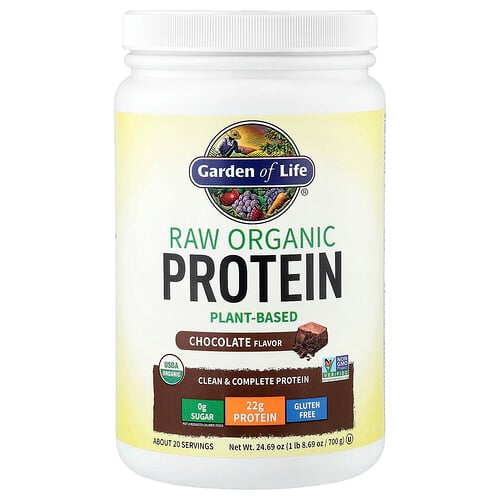 Garden Of Life RAW Organic Protein, Chocolate, 1 lb 8.69 oz (700 g)