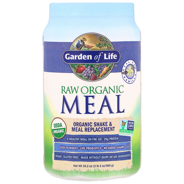 Garden of Life, RAW Organic Meal, Shake & Meal Replacement, Vanilla, 34.2 oz (969 g) iHerb