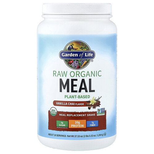 Garden Of Life RAW Organic Meal Replacement Shake, Vanilla Chai, 2 lbs 5.53 oz (1,064 g)