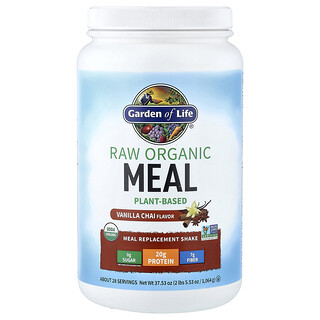 Garden of Life, Shake Orgânico para Substituição de Refeições RAW, Chai de Baunilha, 1.064 g (2 lbs 5,53 oz)