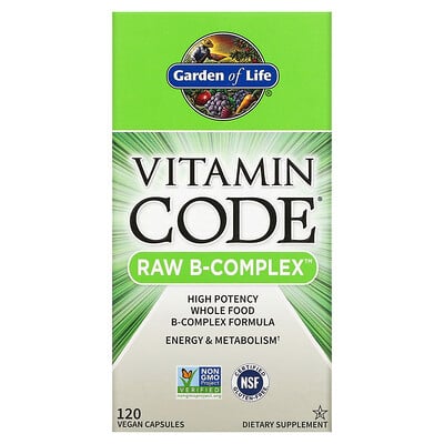 

Garden of Life Vitamin Code RAW B-Complex 120 Vegan Capsules