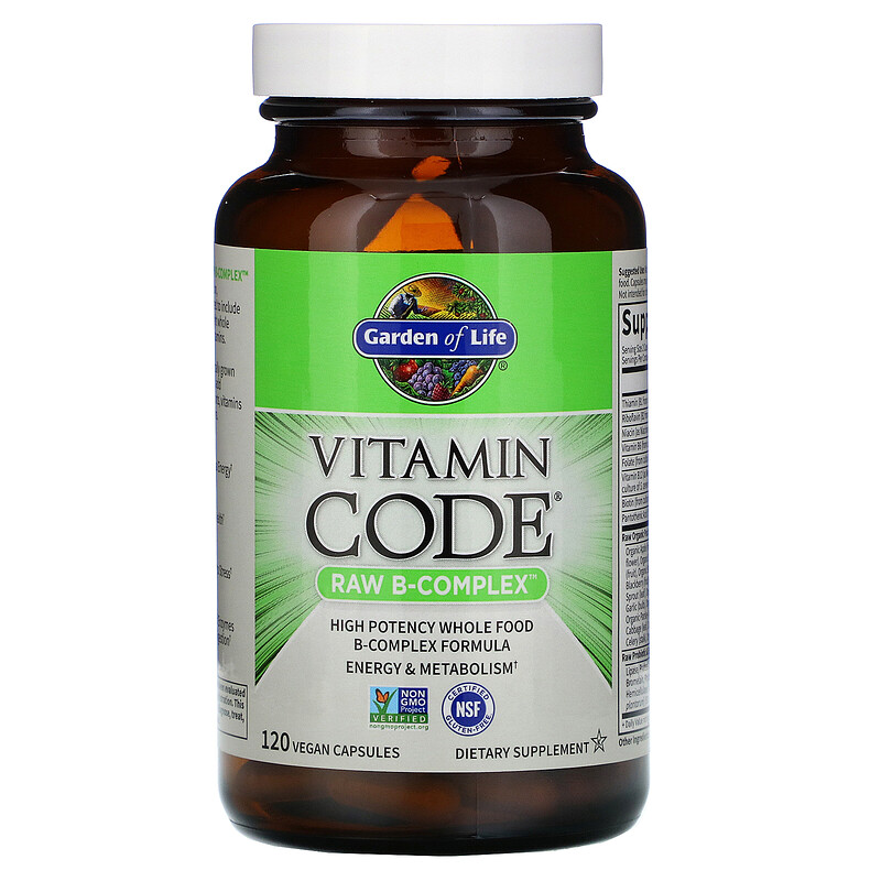 Garden Of Life, Vitamin Code, RAW B-Complex, 120 Vegan Capsules - IHerb