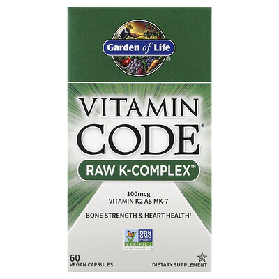 Garden Of Life , Vitamin Code®, Raw K-Complex™, 60 Vegan Capsules