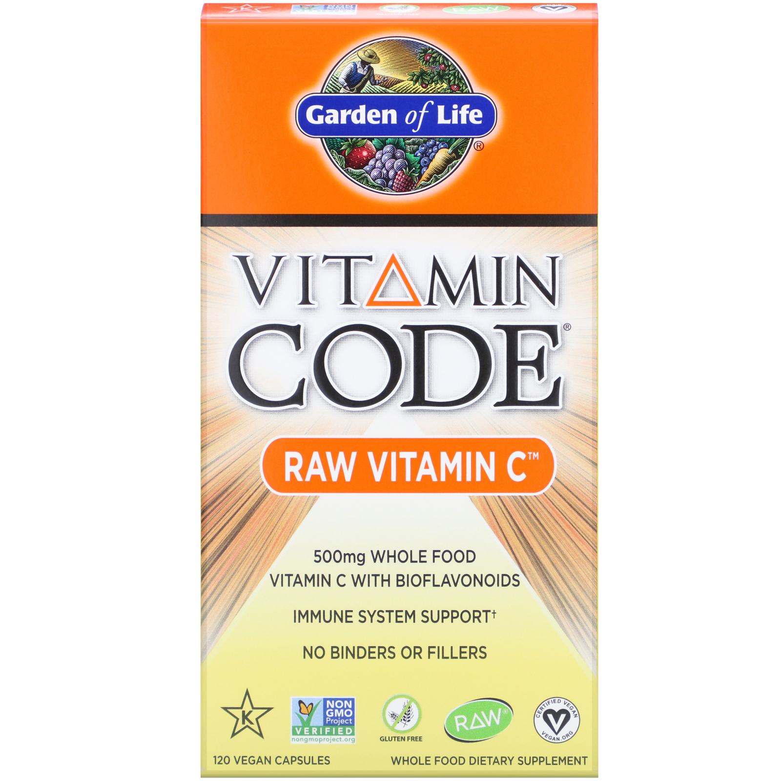 Garden Of Life Vitamin Code Raw Vitamin C 500 Mg 120 Vegan