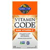 Garden of Life, Vitamin Code RAW Vitamin C ขนาด 250 มก. บรรจุ 120 แคปซูลทำจากพืช