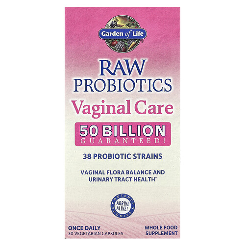 Garden of Life, RAW Probiotics, Vaginal Care, Probiotika, vaginale Pflege, 30 pflanzliche Kapseln