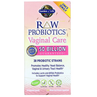 RAW Probiotics, Vaginal Care, 30 Vegetarian Capsules