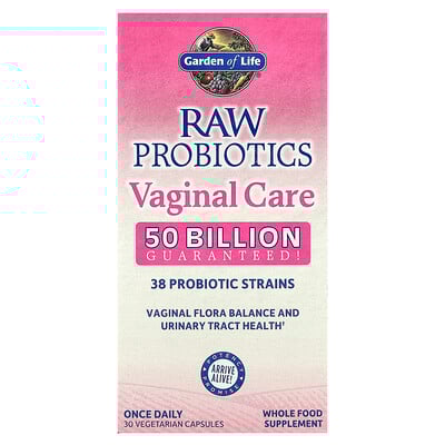 Garden of Life RAW Probiotics Vaginal Care 30 Vegetarian Capsules