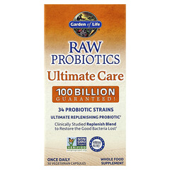 RAW, пробіотики, Ultimate Care, 30 вегетаріанських капсул