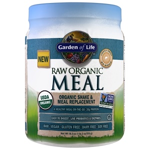 Garden of Life, Органическая еда RAW, органическая смесь и замена обычной еде, слегка сладкая, 16 унций (454 г)