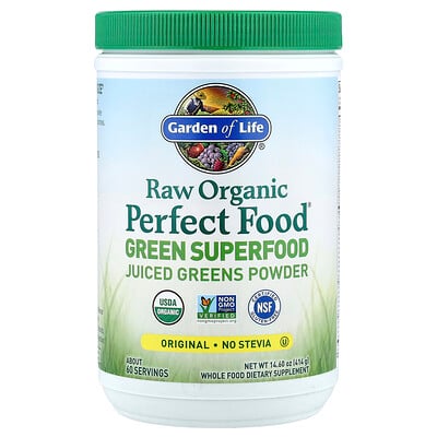 Product Image for Garden of Life, Raw Organic Perfect Food , Green Superfood, Juiced Greens Powder, Original, 14.6 oz (414 g)