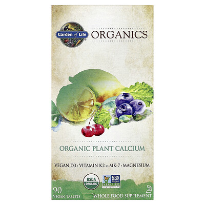 Product Image for Garden of Life, Organics, Organic Plant Calcium, 90 Vegan Tablets