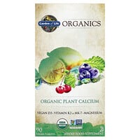 Garden of Life, My Kind Organics, Cálcio Vegetal Orgânico, 90 Comprimidos Veganos