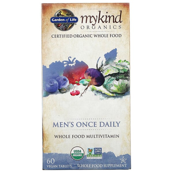 MyKind Organics, Men's Once Daily, 60 Vegan Tablets