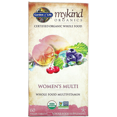 Garden of Life MyKind Organics, Women's Multi, 60 Vegan Tablets