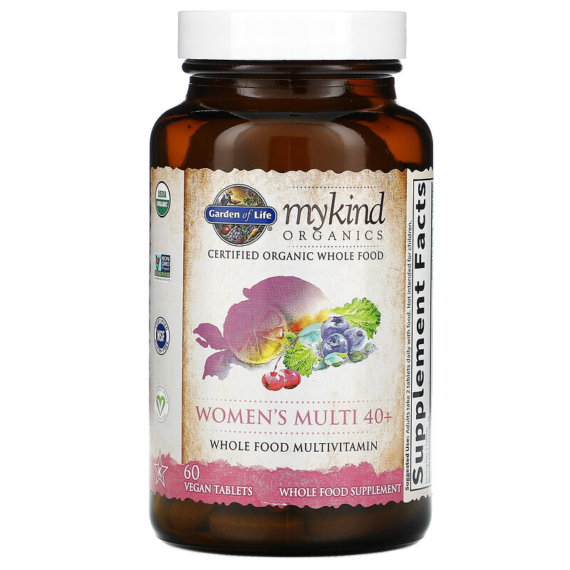 Garden Of Life Mykind Organics Women S Multi 40 60 Vegan Tablets