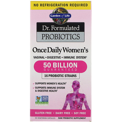 Разработанные доктором пробиотики, витаминный комплекс Once Daily Women's, 30 вегетарианский капсул