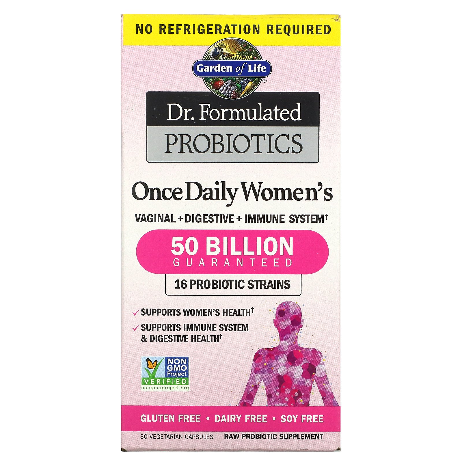 Garden Of Life Dr Formulated Probiotics Once Daily Women S 50 Billion 30 Vegetarian Capsules Iherb