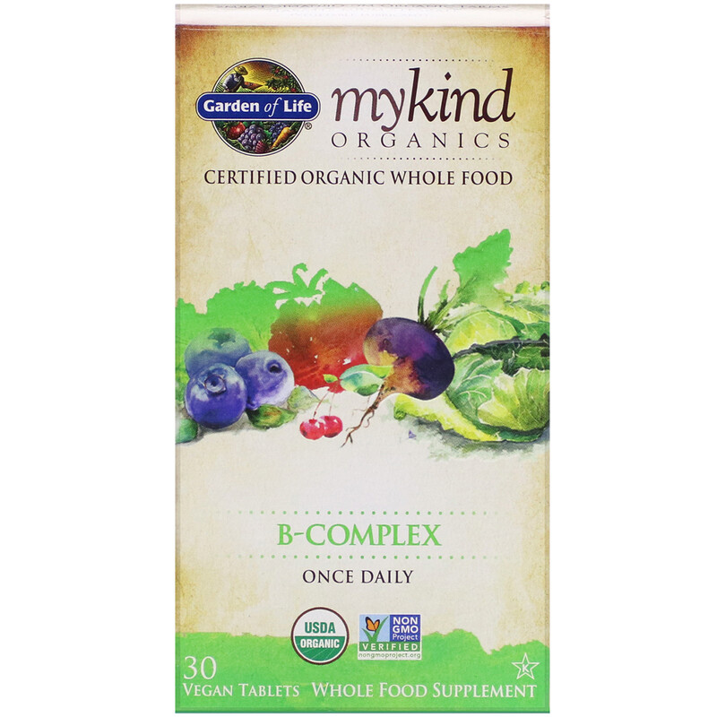 Garden Of Life Mykind Organics B Complex 30 Vegan Tablets Iherb 9629