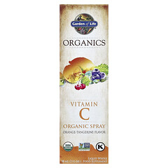 Organics, органічний спрей із вітаміном C, апельсин і мандарин, 58 мл (2 рідк. унції)