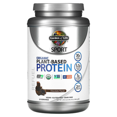 

Garden of Life Sport Organic Plant-Based Protein Chocolate Flavor 29.6 oz (840 g)