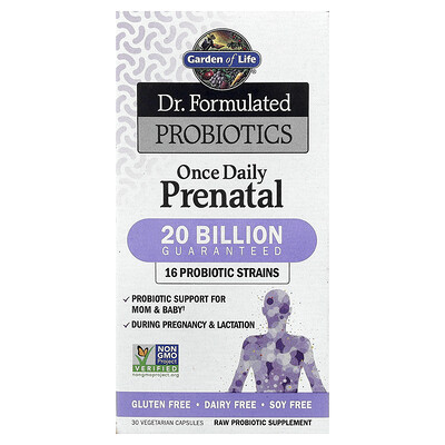 Product Image for Garden of Life, Dr. Formulated Probiotics, Once Daily Prenatal, 30 Vegetarian Capsules