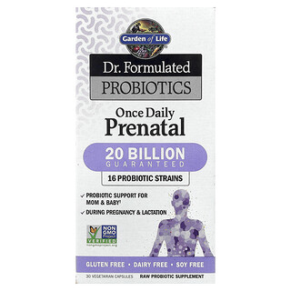 Garden of Life, Dr. Formulated Probiotics, Once Daily Prenatal, 30 capsule vegetariane